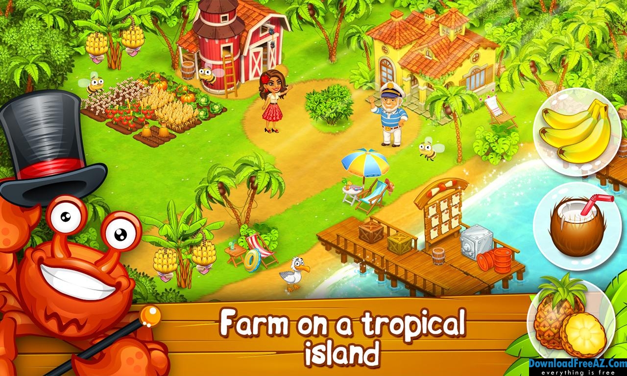 Farm Paradise: Hay Island Bay v1.50 APK (MOD, Unlimited Diamonds) Android ฟรี
