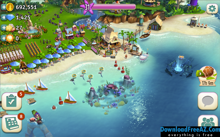 Download Free FarmVille: Tropic Escape + MOD (Infinite coins/gems) for Android