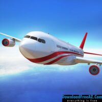 قم بتنزيل Free Flight Pilot Simulator 3D + (عملات لانهائية / تدور / مفتوح) لنظام Android