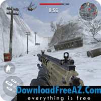 Faça o download das regras gratuitas do jogo de tiro FPS de inverno da guerra mundial moderna + ODM (compras grátis) para Android
