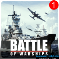 قم بتنزيل Battle of Warships Battleship + (MOD الكثير من المال) لنظام Android