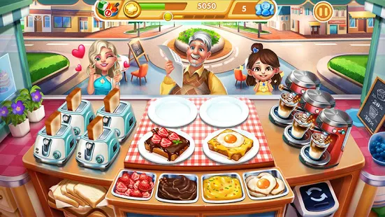 Jeu de restaurant fou Cooking City + (Infinite Diamond) pour Android