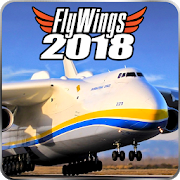 Flight Simulator 2018 FlyWings Gratis [v2.2.2] Mod (ontgrendeld) Apk + OBB-gegevens voor Android