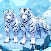 White Tiger Family Sim Simulador de animales en línea [v2.1] Mod (monedas de oro ilimitadas) Apk para Android