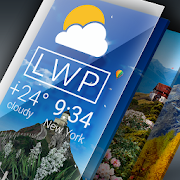 Weer Live Wallpaper. Huidige voorspelling op scherm [v1.48] Pro APK voor Android