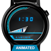 Face de la montre: Proto Black 360 - Wear OS Smartwatch