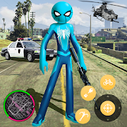 New Spider Stickman Rope Hero Shooting Crime 2020 [v1.0]