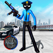 警察棒人間ロープヒーローギャングスター犯罪マフィア[v1.2] Android用APK Mod