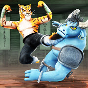 ألعاب قتال حيوانات الكونغ فو: Wild Karate Fighter [v1.1.9] APK Mod لأجهزة الأندرويد