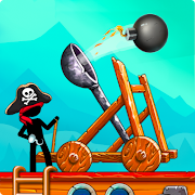 The Catapult: Castle Clash dengan Stickman Pirates [v1.3.5] APK Mod untuk Android